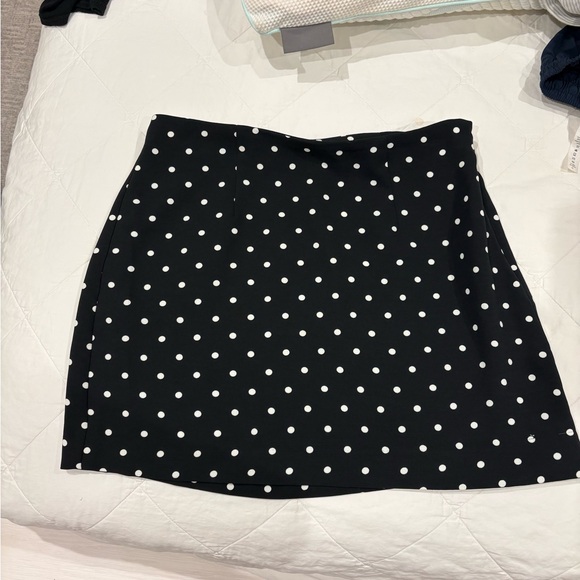 a new day Dresses & Skirts - New day Black Polka Dot A-Line Skirt
